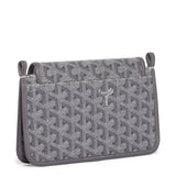 Back view of Goyard Plumet Pocket Grey Wallet PLUMETPMLTY51CL51P