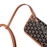 Detail view of Goyard Saint Louis PM Tote Bag Black Tan STLOUIPMLTY01CL03P
