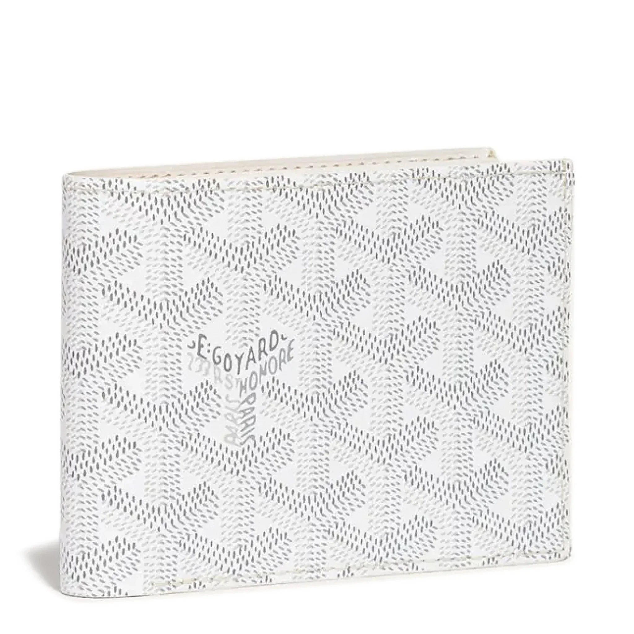 Front view of Goyard Victoire White Wallet VICTO8PMLTY50CL50X