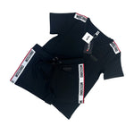 Moschino Women’s Taped Black T-shirt & Short Set - Morely TrendsMoschino Type here:)