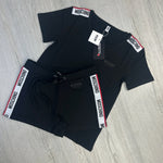 Moschino Women’s Taped Black T-shirt & Short Set - Morely TrendsMoschino Type here:)