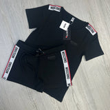 Moschino Women’s Taped Black T-shirt & Short Set - Morely TrendsMoschino Type here:)