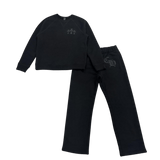 Chrome Hearts 711 Cemetery CH Logo Sweatshirt Tracksuit Black