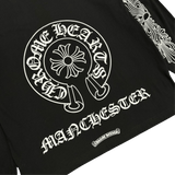 Chrome Hearts Manchester Exclusive Horseshoe Logo Long Sleeve T-Shirt Black