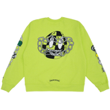Chrome Hearts Matty Boy Link Crewneck Sweatshirt Lime Green