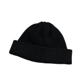 Chrome Hearts Cashmere 3 Red Leather Star Patch Beanie Black