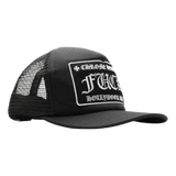 Chrome Hearts FUCK Hollywood Trucker Hat Black/Black