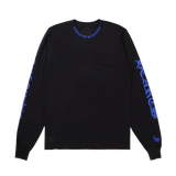 Chrome Hearts 1988 Neck Logo Long Sleeve T-shirt Black/Blue