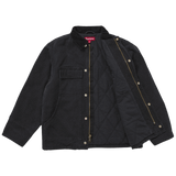 Supreme Old English Canvas Work Jacket Black