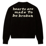 Broken Planet Hearts Are Made To Be Broken Knit Sweater Midnight Black