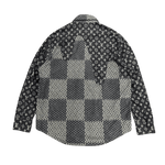Louis Vuitton x Nigo MNGM Waves Giant Damier Flannel Shirt Indigo