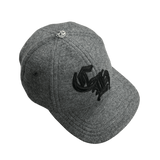 Chrome Hearts Leather CH LA Logo Wool Cap Grey