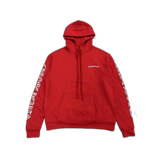 Chrome Hearts Scroll Logo Hoodie Red