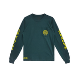 Chrome Hearts Yellow&Green Horseshoe Long Sleeve T-Shirt Green