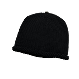 Chrome Hearts Cashmere Leather Cross Patch Beanie Black
