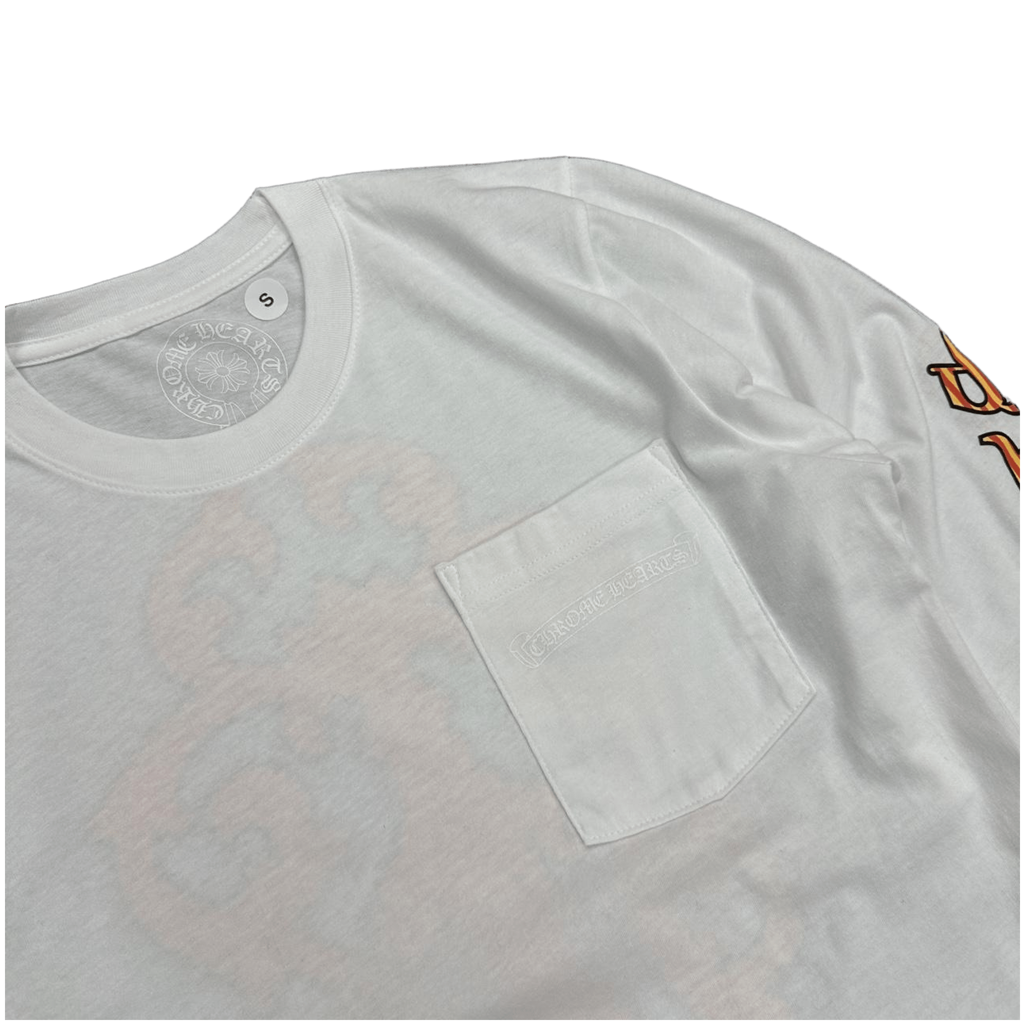 Chrome Hearts Stripe Dagger Logo Long Sleeve T-Shirt White - Morely TrendsChrome Hearts Type here:)