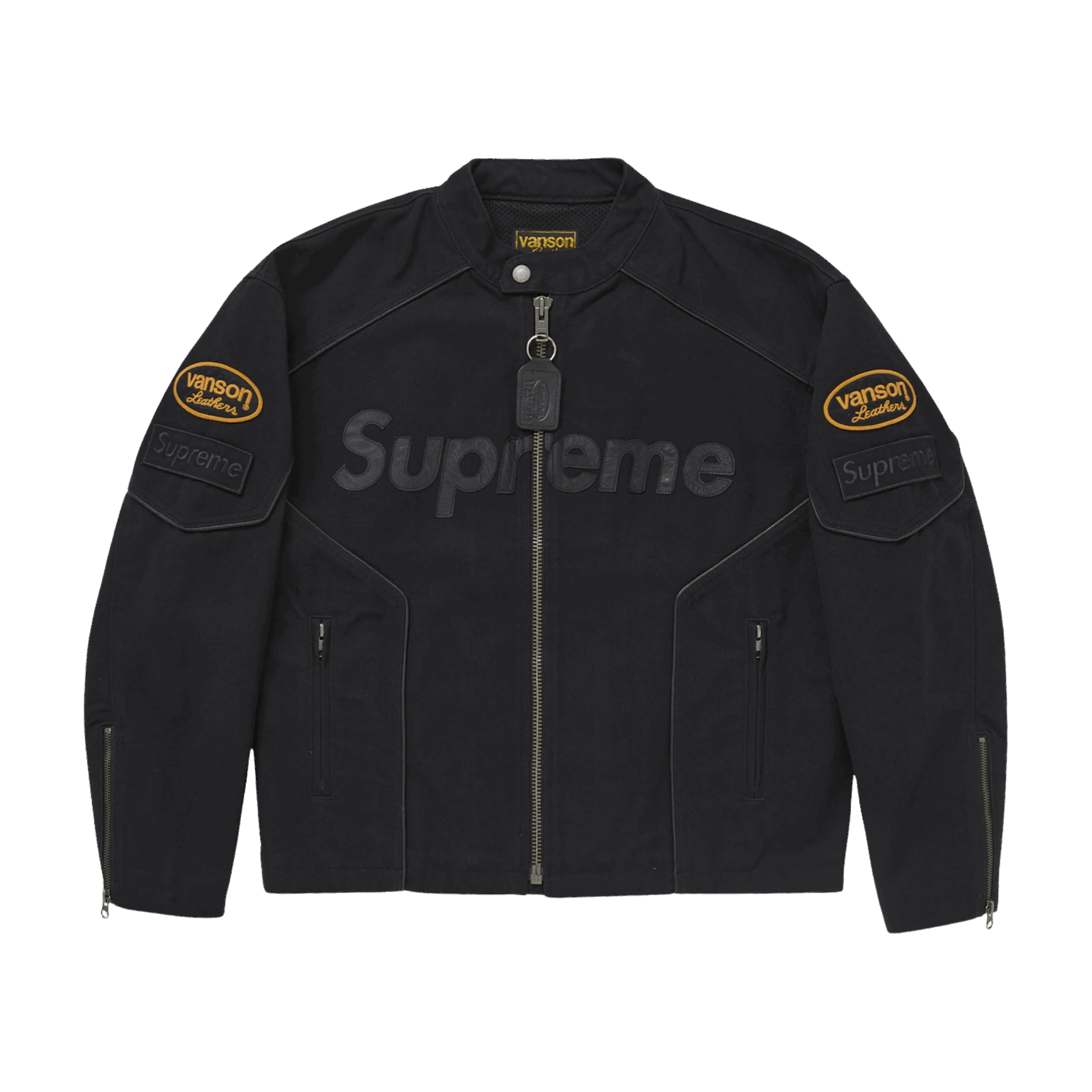Supreme Vanson Leathers Cordura Cotton Jacket Black
