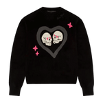Broken Planet Hearts Are Made To Be Broken Knit Sweater Midnight Black