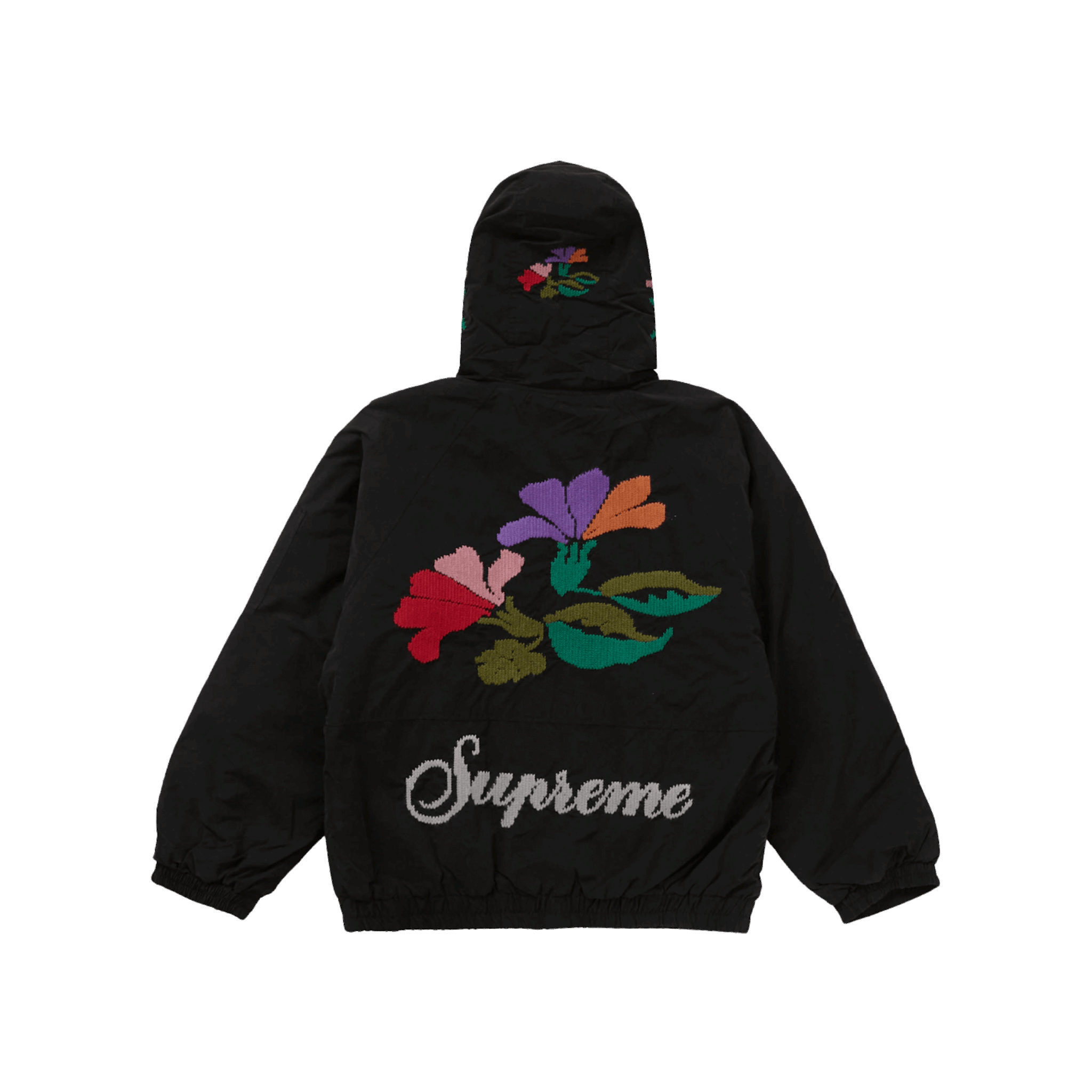Supreme Needlepoint Hooded Jacket Black
