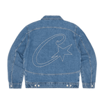 Corteiz C-Star Denim Trucker Jacket Blue
