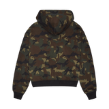 Broken Planet Camo Planet Zip-Up Hoodie Camo Green