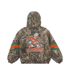 Supreme Mitchell & Ness NCAA Hooded Stadium Jacket Woodland Camo