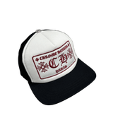 Chrome Hearts CH Paris Exclusive Logo Trucker Black White Red