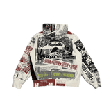 Supreme Collage Zip Hoodie White - Morely TrendsSupreme Type here:)