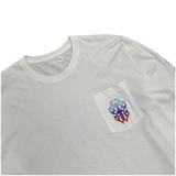 Chrome Hearts Gradient Horseshoe Dagger Logo Long Sleeve T-Shirt White