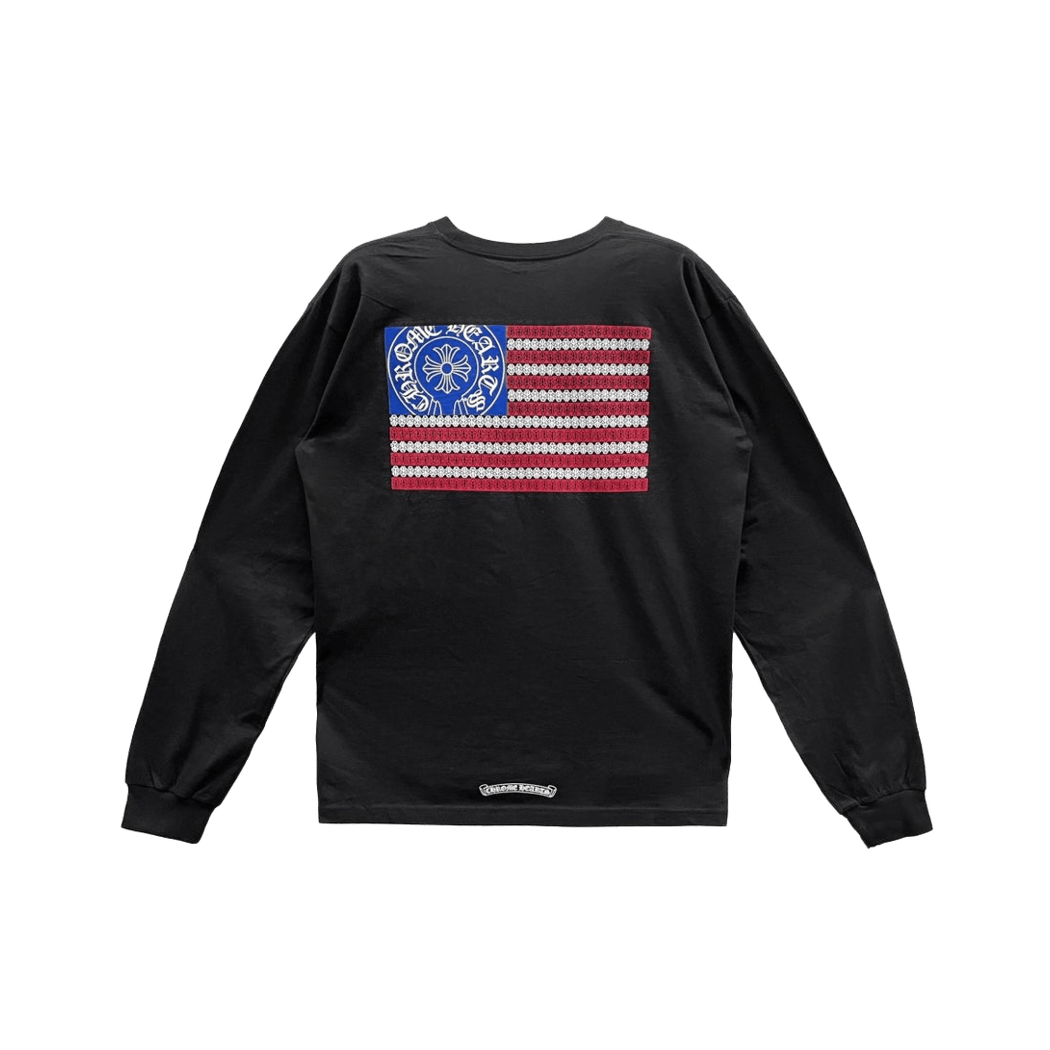 Chrome Hearts USA Flag Dagger Long Sleeve T-Shirt - Morely TrendsChrome Hearts Type here:)