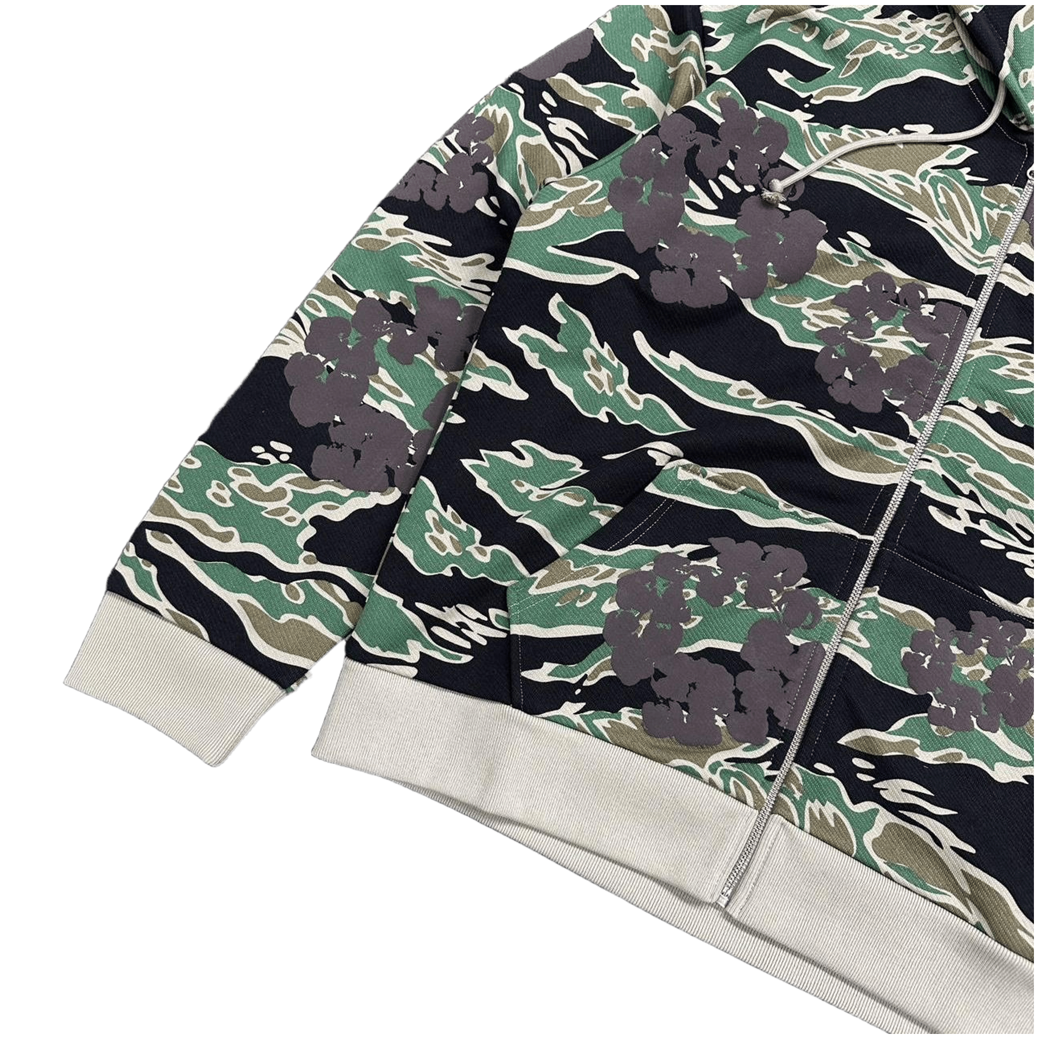Denim Tears Forest Camo Cotton Wreath Zip Up Hoodie Green - Morely TrendsDenim Tears Type here:)