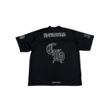 Chrome Hearts Mesh Warm Up Short Sleeve Jersey Black