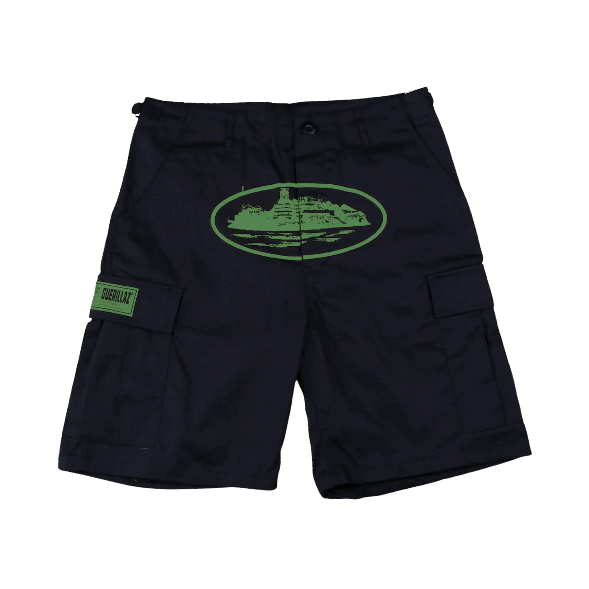 Corteiz Guerillaz Shorts Black/Green
