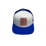 Chrome Hearts Eyechart Trucker Cap Blue