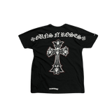 Chrome Hearts Guns N Roses Cross Spread Logo T-Shirt Black