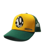 Chrome Hearts Matty Boy Sex Records Smiley Trucker Hat Green/Yellow