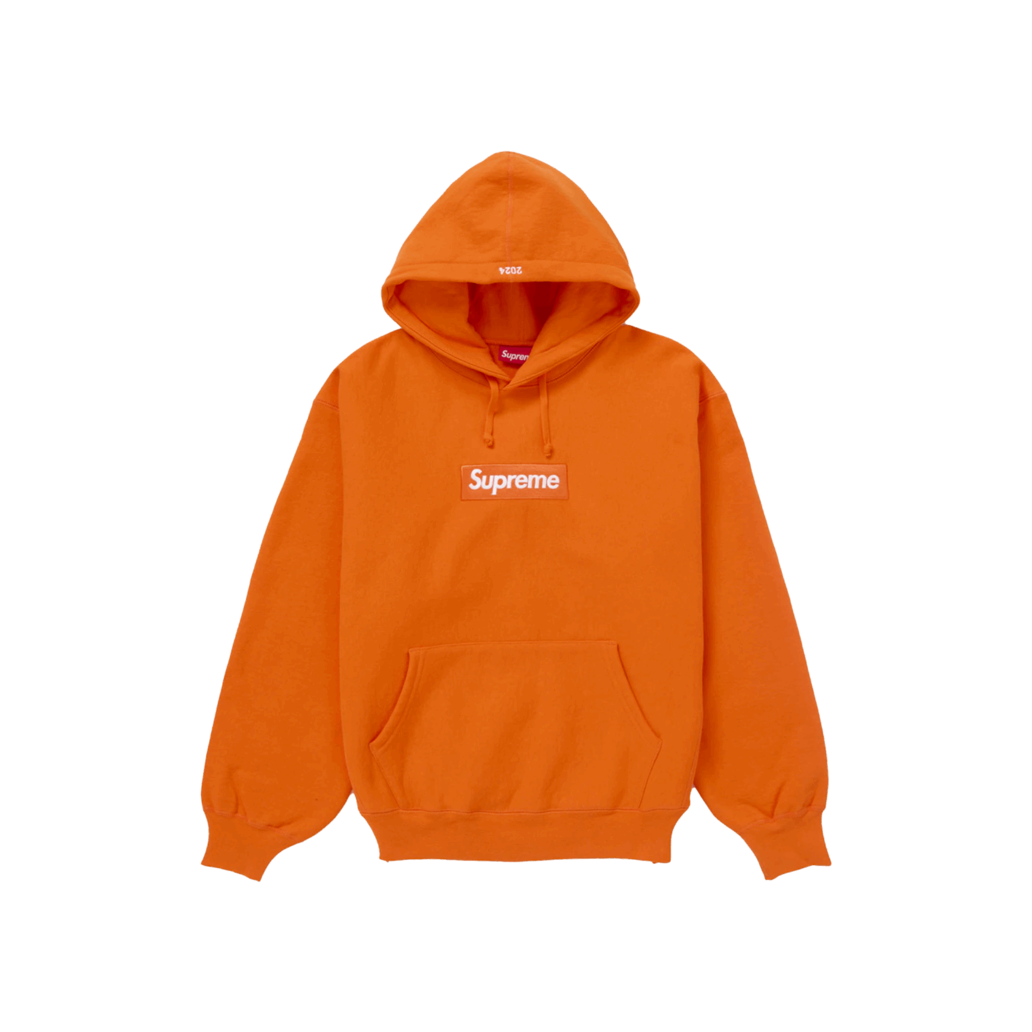 Supreme Box Logo Hooded Sweatshirt (FW24) Dark Orange