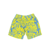 Chrome Hearts CRS Cross Pile Towel Shorts Yellow Blue