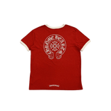 Chrome Hearts Women's Roller Skate T-Shirt Red Cream