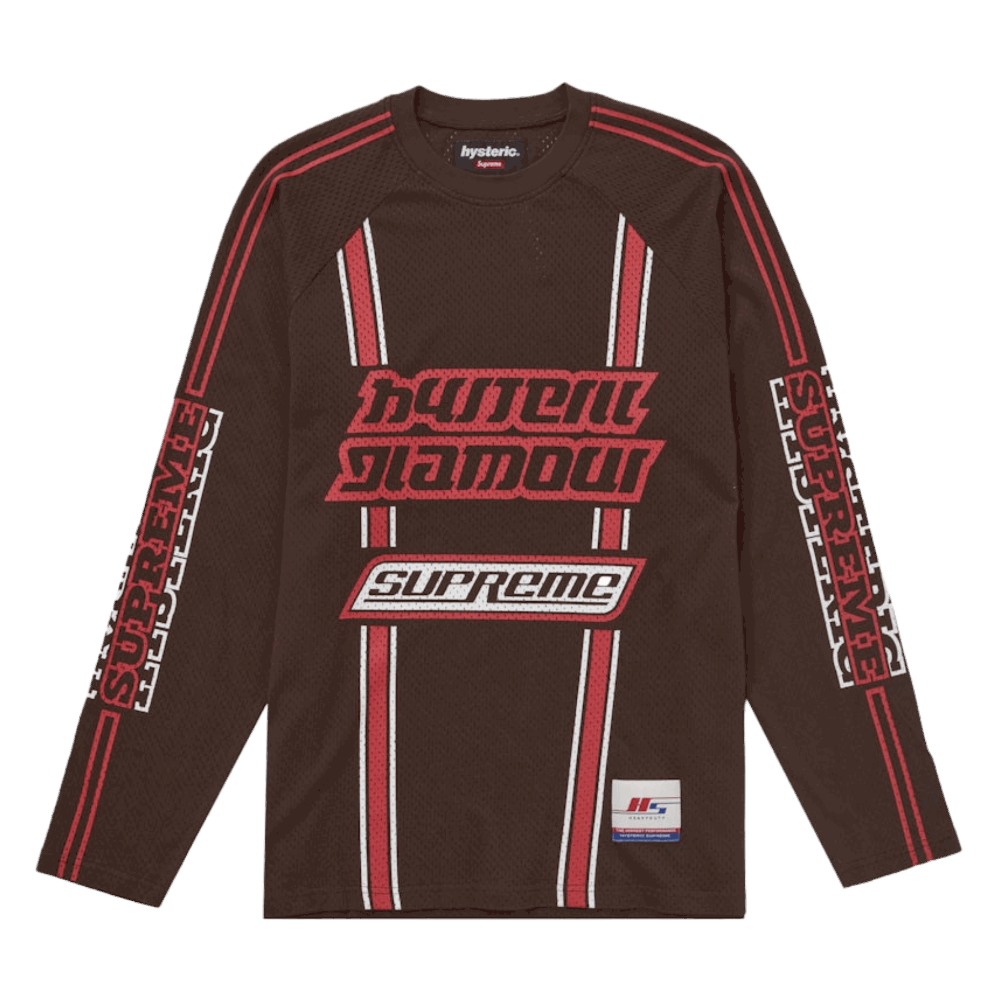 Supreme Hysteric Glamour Mesh L/S Top Brown