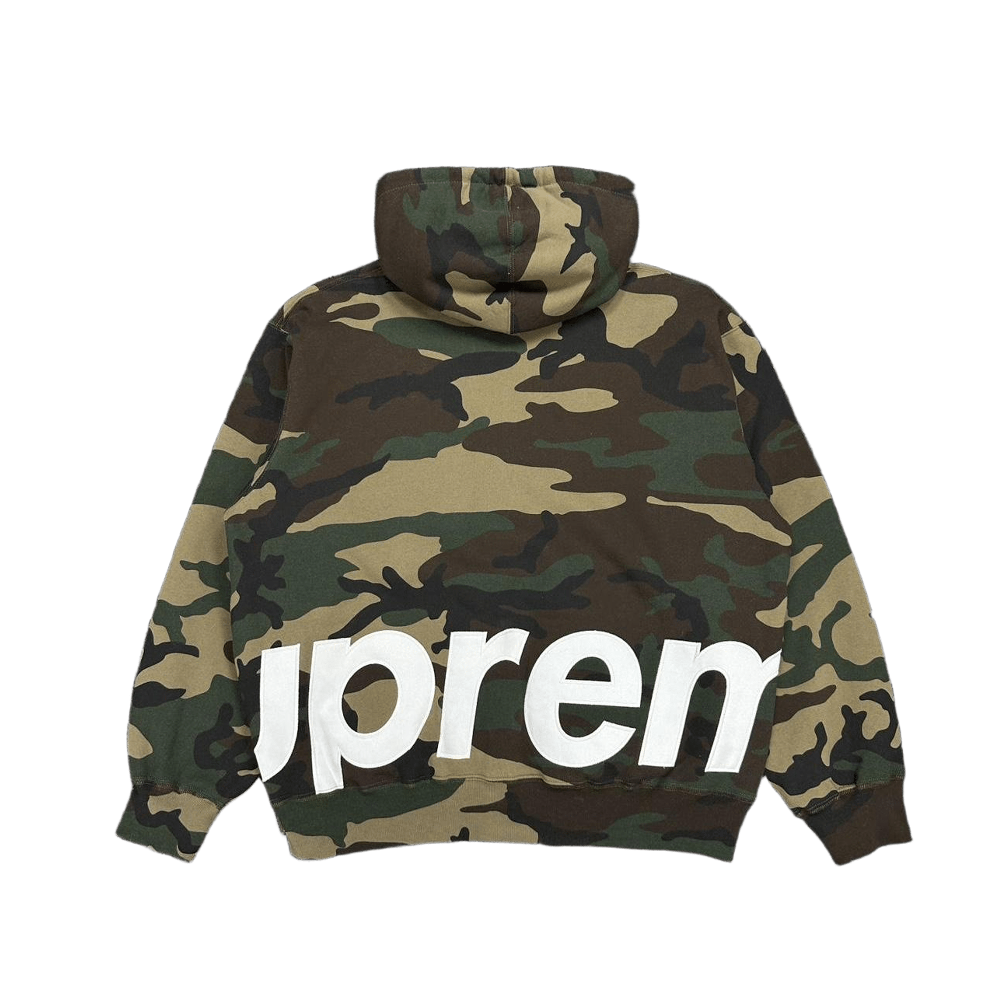 Supreme Big Logo Zip Up Hoodie Camo - Morely TrendsSupreme Type here:)