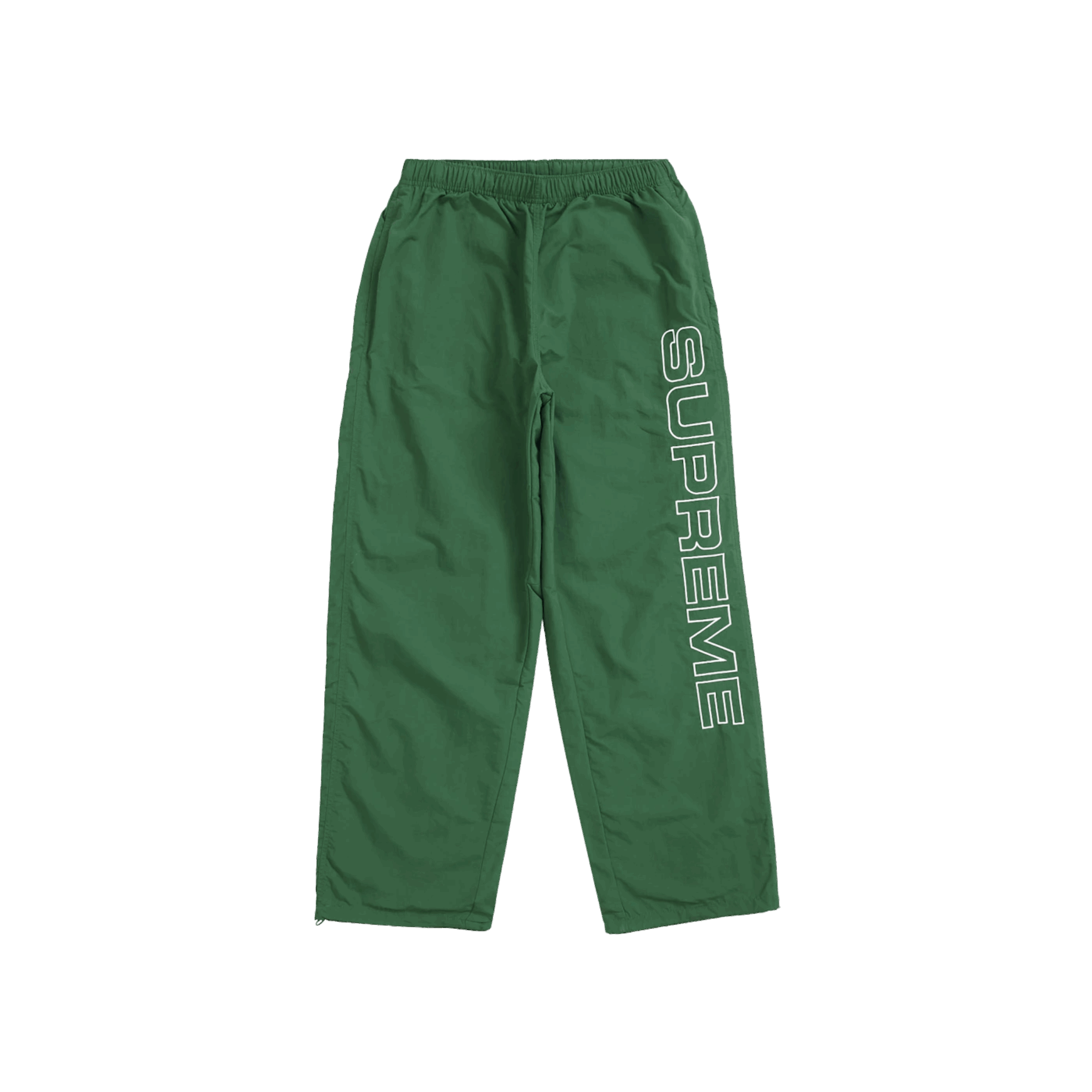 Supreme Spellout Embroidered Track Pant (FW24) Dark Green