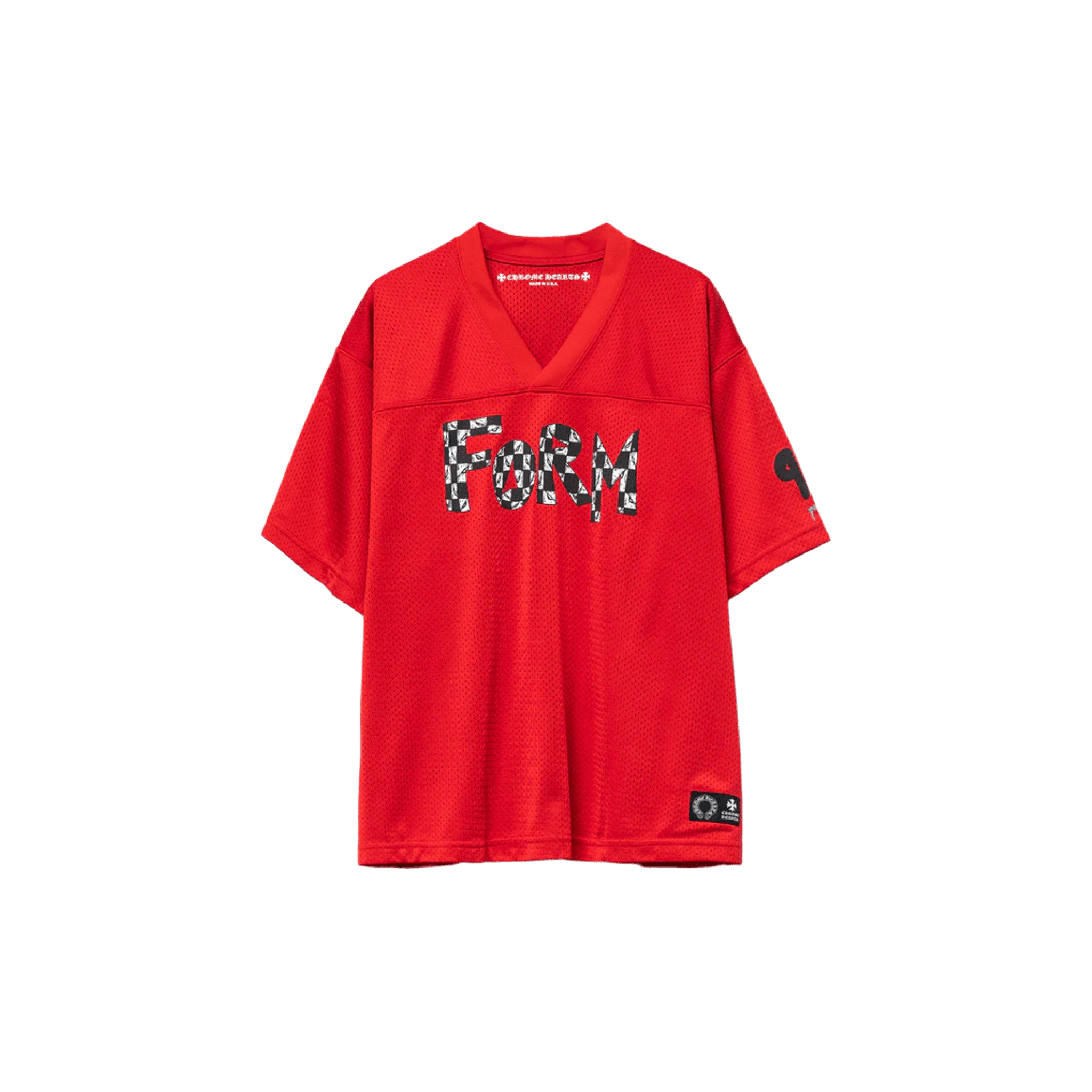 Chrome Hearts x Matty Boy Football Form Short Sleeve Jersey Red - Morely TrendsChrome Hearts Type here:)