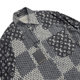 Louis Vuitton x Nigo MNGM Waves Giant Damier Flannel Shirt Indigo
