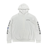 Chrome Hearts Rolling Stones Blue Lips Logo Hoodie White