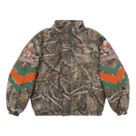Supreme Mitchell & Ness NCAA Hooded Stadium Jacket Woodland Camo
