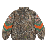 Supreme Mitchell & Ness NCAA Hooded Stadium Jacket Woodland Camo