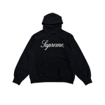 Supreme Embroidered Script Logo Hoodie Black - Morely TrendsSupreme Type here:)