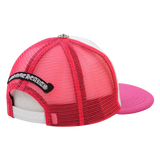 Chrome Hearts Cemetery Trucker Hat Neon Pink