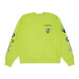 Chrome Hearts Matty Boy Link Crewneck Sweatshirt Lime Green